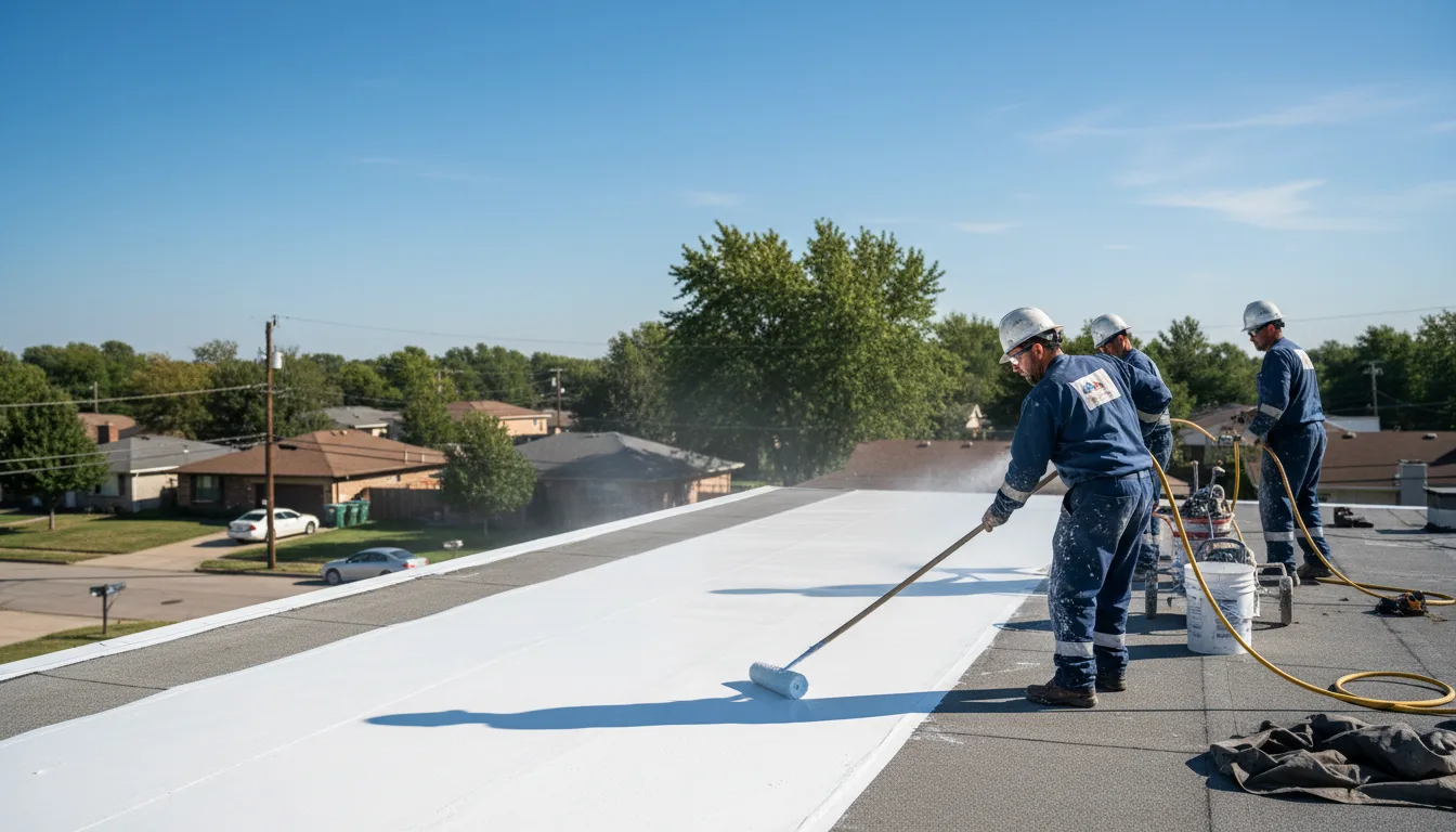 Commercial roof coating in Bradford, VT near me